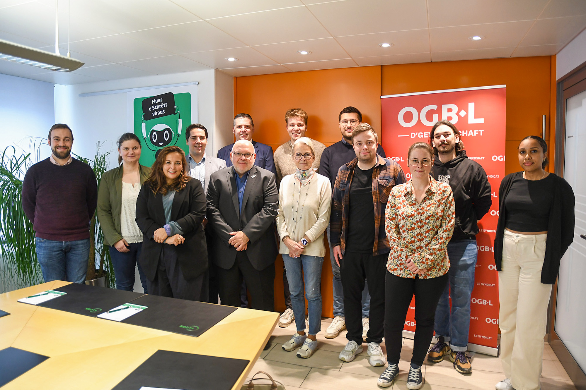L’OGBL et le LCGB échangent avec les représentants des organisations de ...