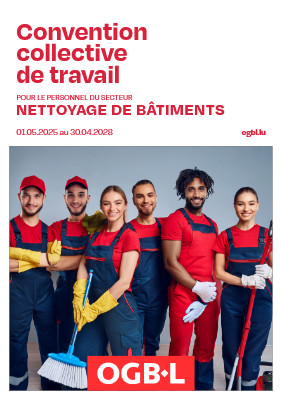 Convention collective de travail pour le personnel du secteur nettoyage de bâtiments