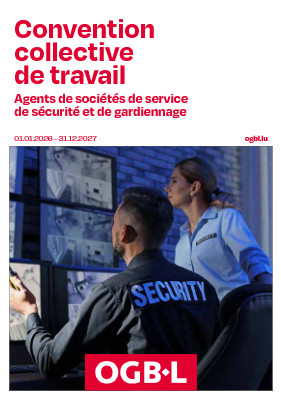 Convention collective de travail Agents de sociétés de service de sécurité et de gardiennage 01.01.2026 - 31.12.2027